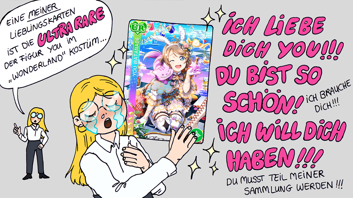 Playing "Love Live: School Idol Festival"