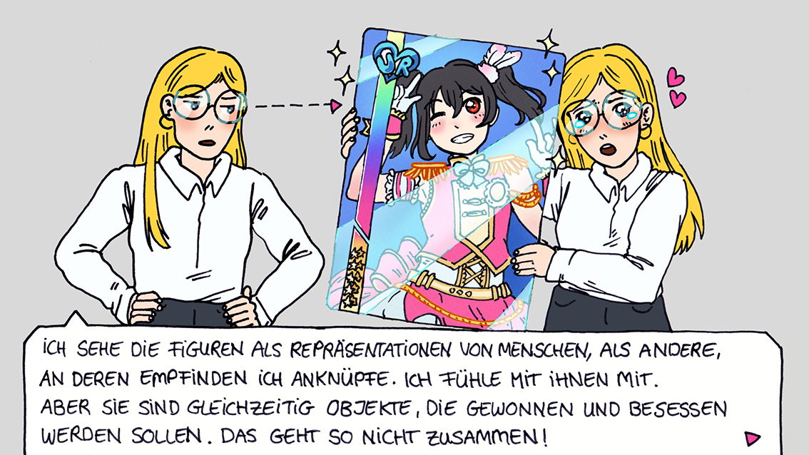 Playing "Love Live: School Idol Festival"